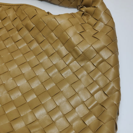 Bottega Veneta Hop Hobo Medium Leather Beige 46cm