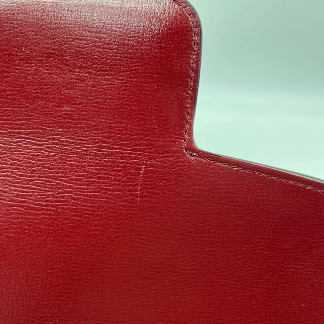 Sold Gucci 1955 Horsebit Leather Shoulder Bag Red Small