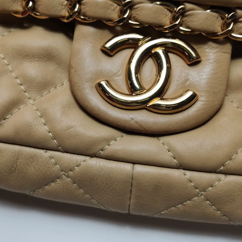 Chanel Chain Me Chain Around Medium Flap Bag Beige Calfskin Leather, 2011