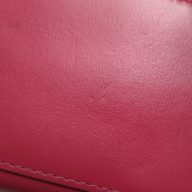 Delvaux Brilliant Mini Red Calfskin Leather Top Handle Crossbody Bag