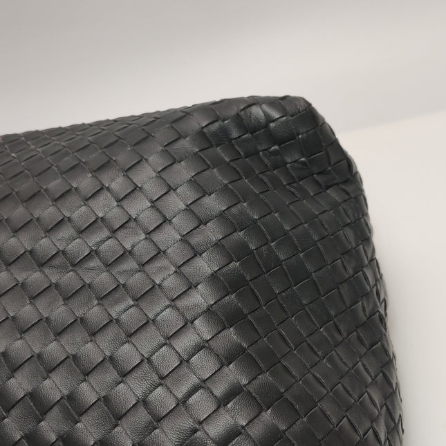 Bottega Veneta Garda Black Intrecciato Nappa Leather Large 33cm