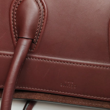 Celine Phantom Mini Burgundy Leather 30cm