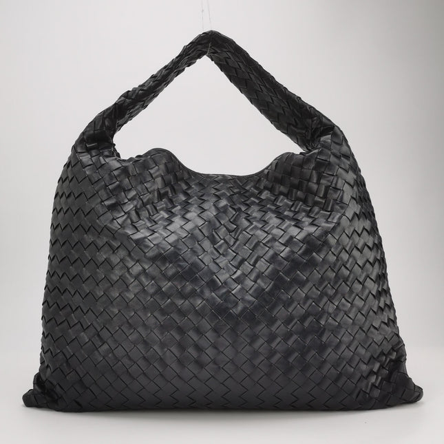 Bottega Veneta Hop Large Leather Navy Hobo Bag 55cm