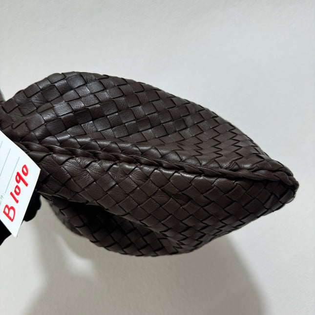 Sold Bottega Veneta Intrecciato Hobo Bag Dark Chocolate Brown 2006 Lambskin leather Medium 40cm