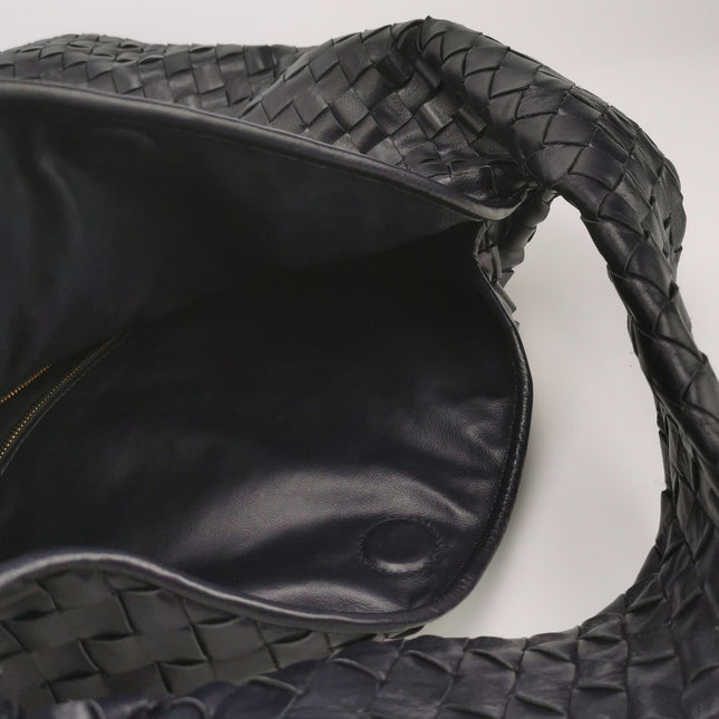Bottega Veneta Hop Large Leather Navy Hobo Bag 55cm