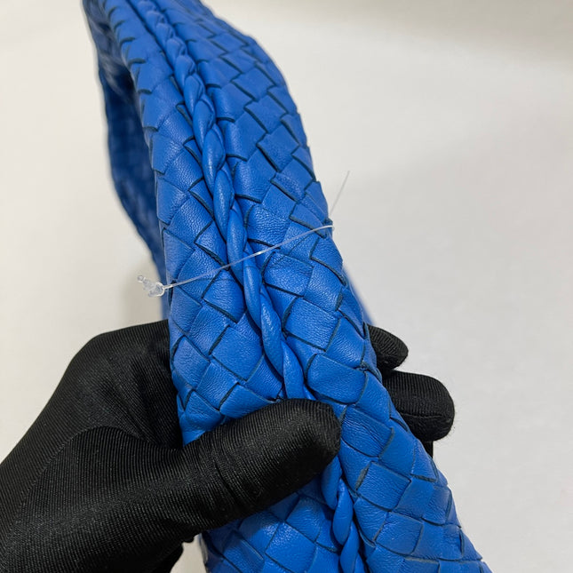 Bottega Veneta Veneta Hobo Medium Royal Blue Intrecciato Leather Bag 47cm