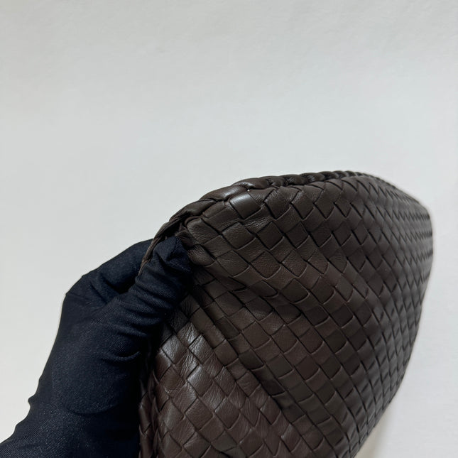 Sold Bottega Veneta Intrecciato Hobo Bag Dark Chocolate Brown 2006 Lambskin leather Medium 40cm