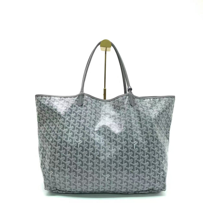 Goyard Saint Louis Tote GM Large Grey Goyardine Canvas