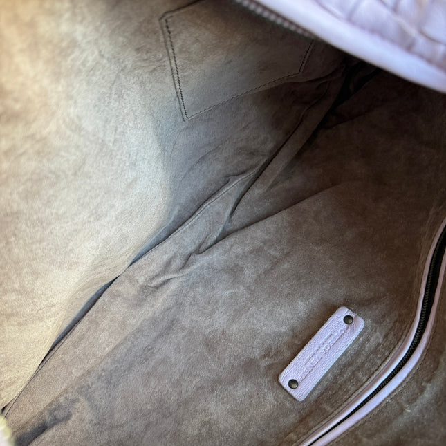 Bottega Veneta Hobo Bag Lambskin leather Lilac Purple Large 47cm