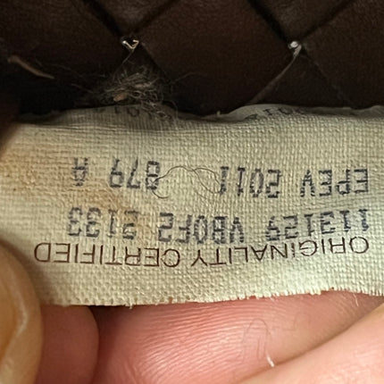 Bottega Veneta Cabat Tote Intreccio Leather Dark Chocolate Brown 44cm