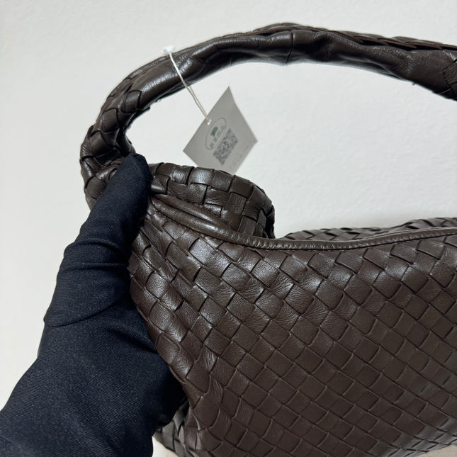 Sold Bottega Veneta Intrecciato Hobo Bag Dark Chocolate Brown 2006 Lambskin leather Medium 40cm