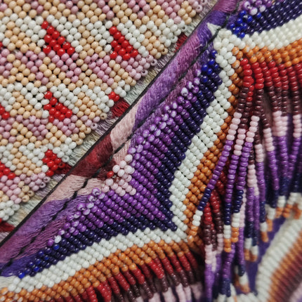 Dior Saddle Mini Multicolor Beaded Tassel Shoulder Bag 2018