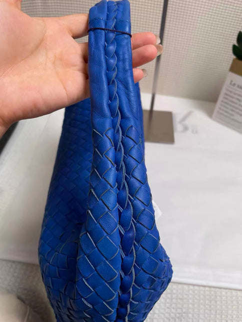 Bottega Veneta Hobo Bag Lambskin leather Royal Blue Medium 45cm