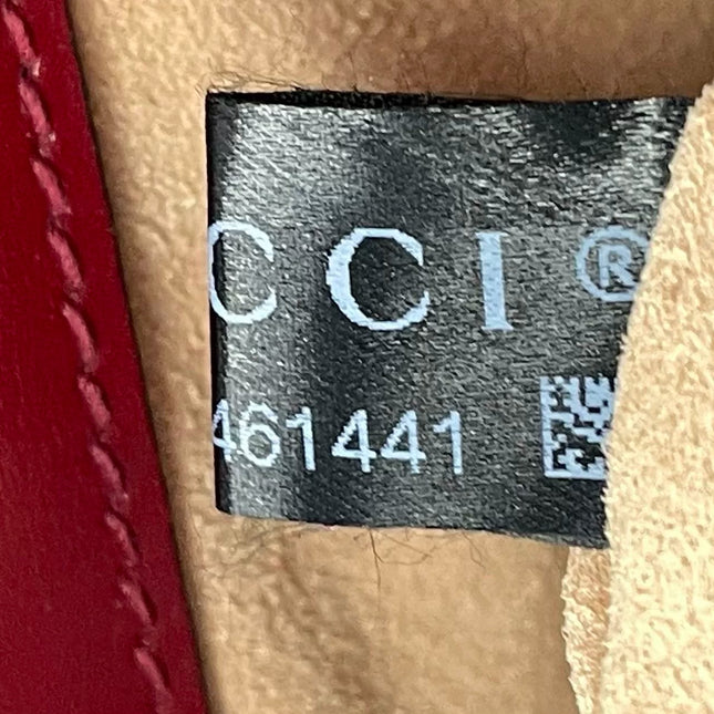 Sold Gucci Jackie 1961 Burgundy Red Leather Bag Small with Adjustable Strap
