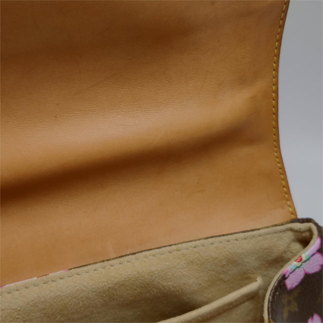 Louis Vuitton x Takashi Murakami Cherry Blossom Sack Reto PM Monogram Handbag