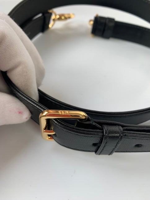 Sold Lady Dior Medium Black Cannage Lambskin Leather Gold Hardware