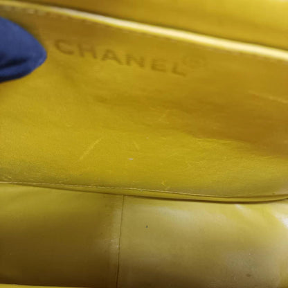 Chanel Classic Flap Vintage Camel Caviar Leather 24k Gold Plated Giant CC Logo