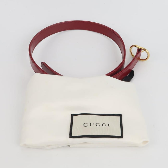 Gucci Jackie 1961 Red Burgundy Leather Bag Small with Adjustable Strap Gold Piston Lock