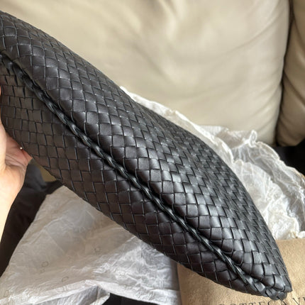 Bottega Veneta Intrecciato Hobo Bag Medium Black Lambskin leather 45cm