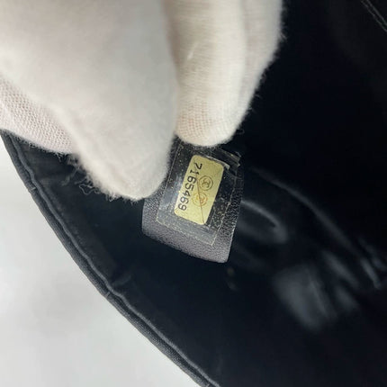 Sold Chanel So Black Canvas Classic Flap 2002 Ice Cube Chocolate Bar Shoulder Bag Black Hardware