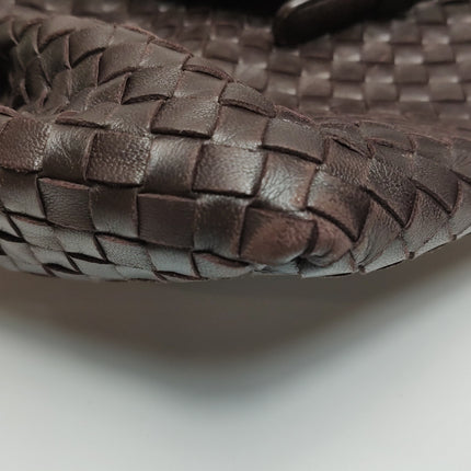 Bottega Veneta Garda Dark Brown Intrecciato Nappa Leather Large 33cm