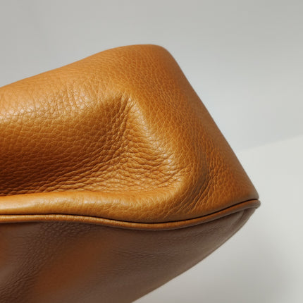 Dior Top Handle Saddle Bag Cognac Tan Brown Calfskin Leather