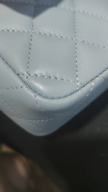 Sold Chanel Classic Flap Rectangular Mini Misty Blue Lambskin, 2011-2012