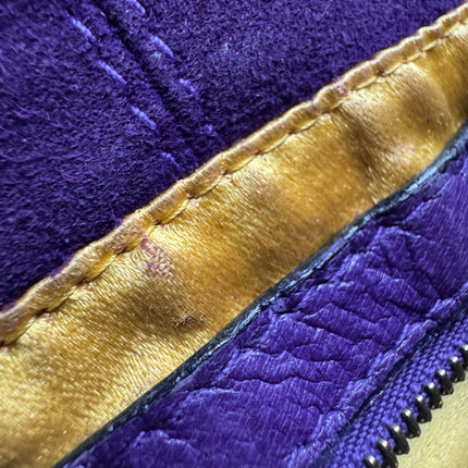 Fendi Mamma Baguette Purple Suede Leather