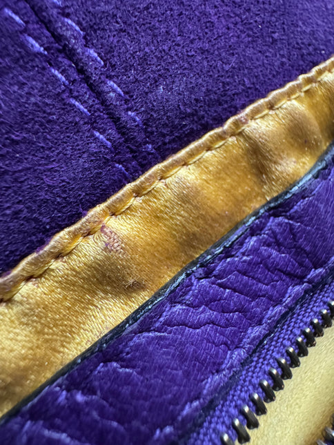 Fendi Mamma Baguette Purple Suede Leather