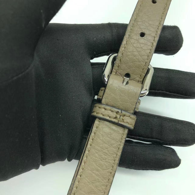 Fendi Peekaboo ISeeU Sellier Small Grey Leather with Python Skin Trimming