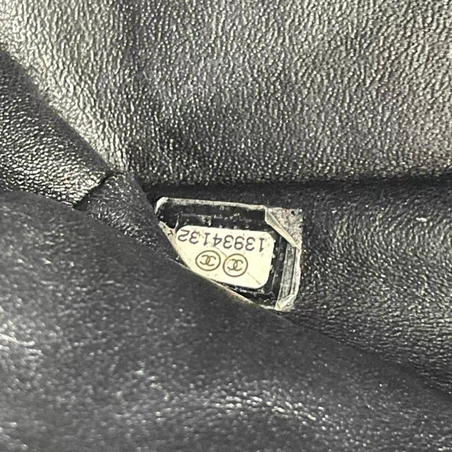 Chanel Classic Flap Jumbo 2009 Black Caviar Leather Single Flap Gold Hardware