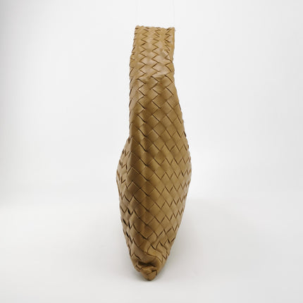 Bottega Veneta Hop Hobo Medium Leather Beige 46cm