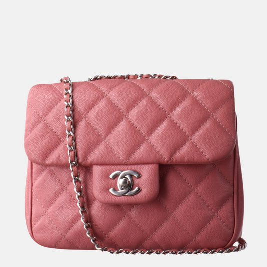 Chanel Small Urban Companion Flap Bag in Mauve Pink Caviar Leather, 2018-2019-Luxbags