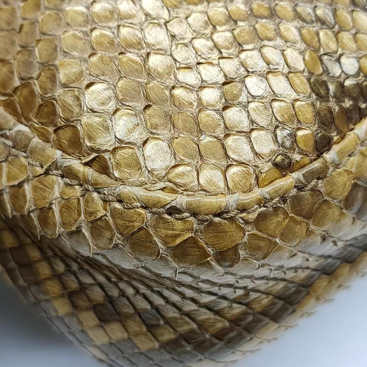 Fendi Baguette Brown Python Leather Snake Print