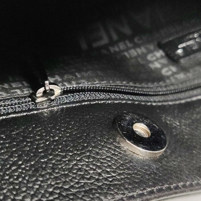 Chanel Cerf Executive East West Black Caviar Leather Handbag