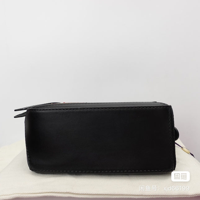 SOLD Loewe x Howl's Moving Castle Studio Ghibli Collection Puzzle Calcifer Mini Black Crossbody Bag