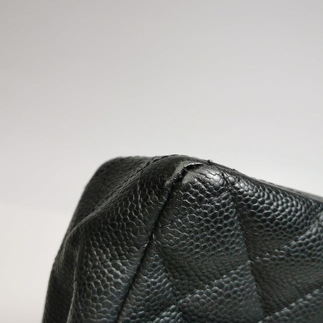 Chanel Classic Flap Medium Black Caviar Leather Gold Hardware, 2009-2010