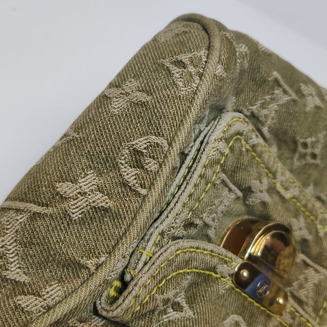 Louis Vuitton Green Denim Neo Speedy Boston Bag