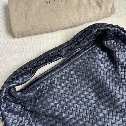 Bottega Veneta Veneta Hobo Dark Navy Intreciatto Leather Bag Large 47cm