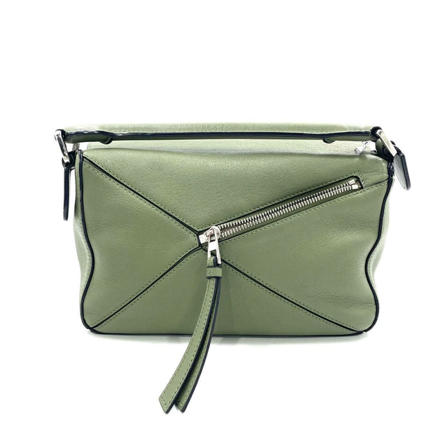 Loewe Puzzle Small Green Calfskin leather Crossbody bag