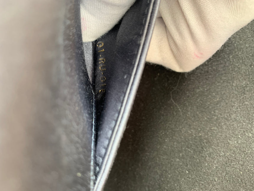 Sold Dior Saddle Mini Silk Greyish Blue with crystals