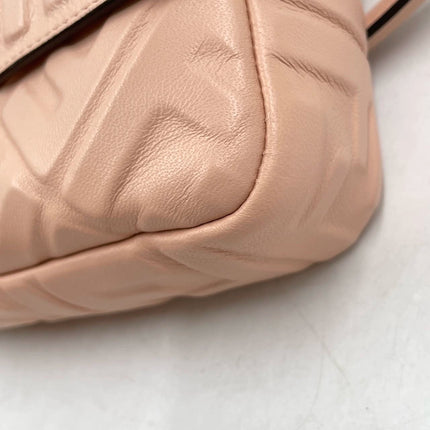 Fendi Baguette Lambskin Leather Crossbody Bag Medium Pink
