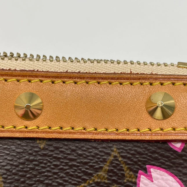 Louis Vuitton x Takashi Murakami Cherry Blossom on Brown Monogram Pochette Accessoire