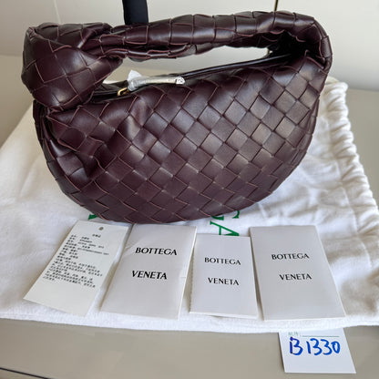 Sold Bottega Veneta Jodie Mini Burgundy Wine Leather Never Worn