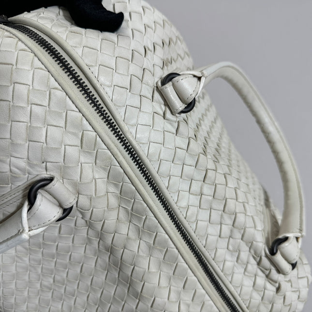 Bottega Veneta Maxi Convertible Tote Bag White Leather Two-way Carry 50cm