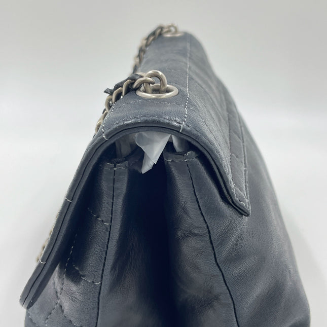 Chanel 2.55 Black Lambskin Square Stitching Shoulder Bag