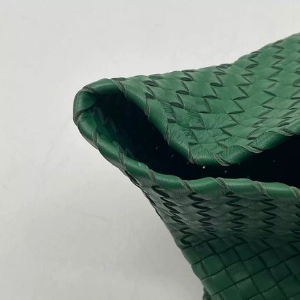 Bottega Veneta Cabat Tote Green Intreccio Leather 40cm