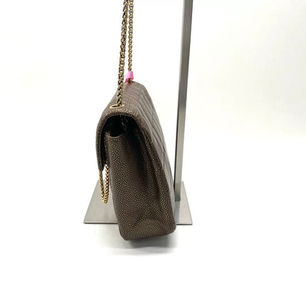 Chanel Paris Byzance Limited Edition Gold Caviar Leather Black Jewel Lock