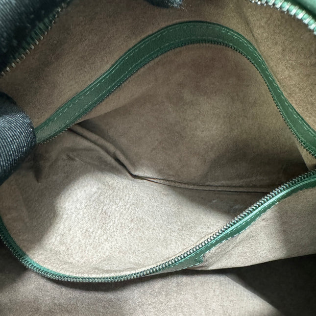 Bottega Veneta Veneta Hobo Medium Dark Green 45cm Lambskin Leather