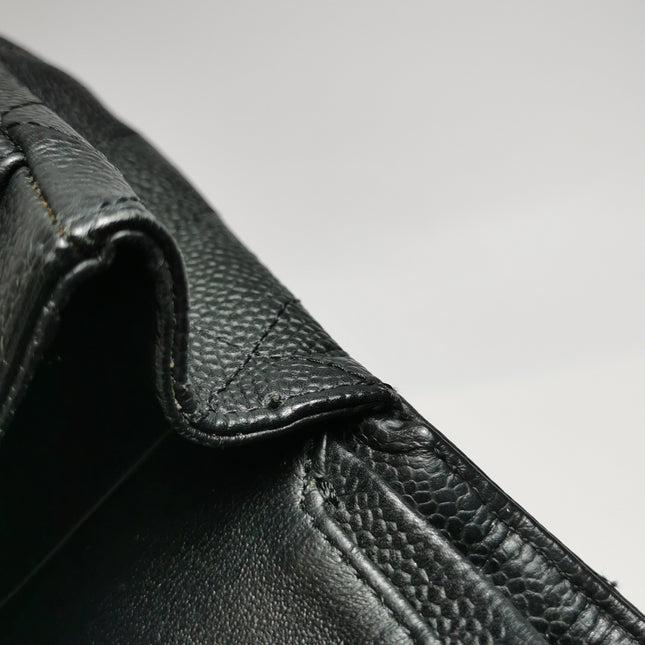 Chanel Classic Flap Medium Black Caviar Leather Gold Hardware, 2009-2010